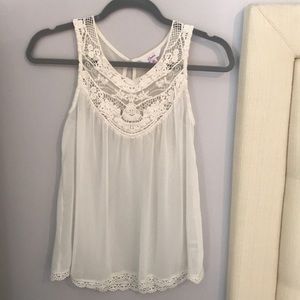 White See Through Lace Top